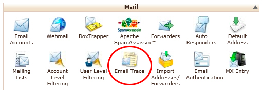 cPanel E-mail Trace (Маршрутизация почтового адреса)