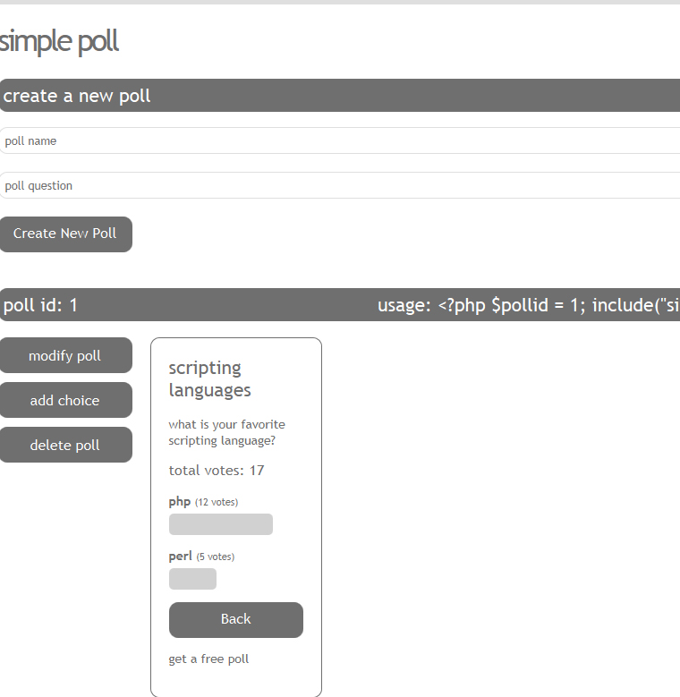 Simple Poll - Скриншот 3