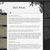 Dark Ritual. Шаблоны темного дизайна сайтов.