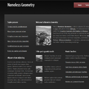 Nameless Geometry. Шаблоны темного дизайна сайтов.