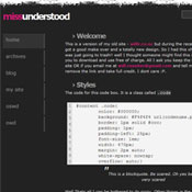 missUnderstood. Шаблоны темного дизайна сайтов.