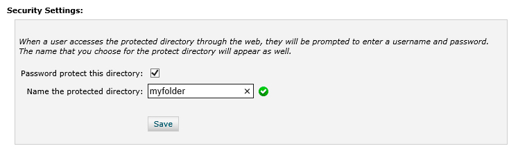 cPanel Password protect this directory